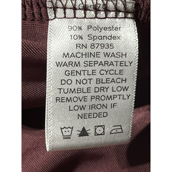 Susan Graver Velvet Turtleneck Womens 1X Purple Burgundy Long Sleeve Pullover - Picture 12 of 13